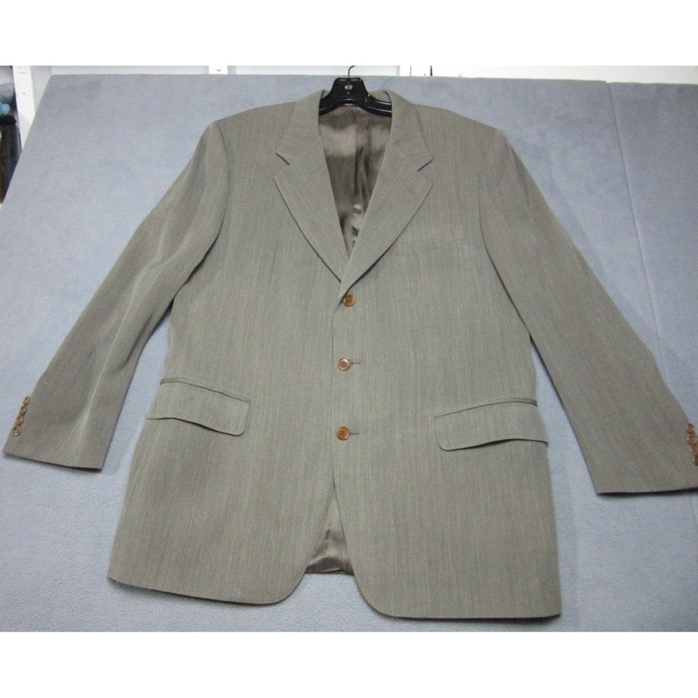 Canali Sport Coat Mens Italian Size 52R Brown Super 100s Loro Piana Virgin Wool